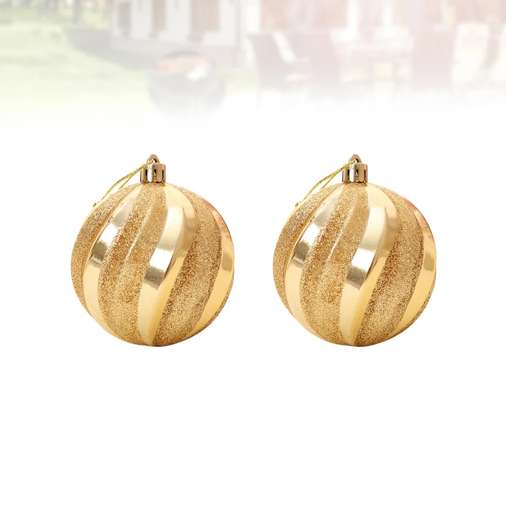 12 قطعة كرة معلقة لعيد الميلاد قلادة لامعة ممتازة لشجرة المنزل والمكتب وحفلات الزفاف ديكور مركزي فضي #3