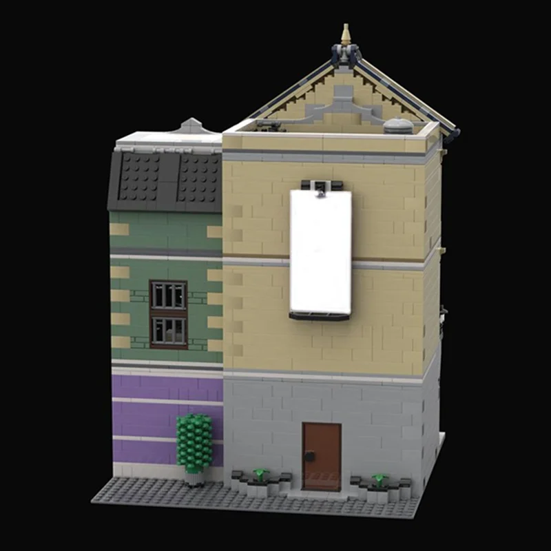 2433 個 MOC コールセンター警察署モジュラーモデルビルディングブロッククリスマスギフト建設組み立てる DIY おもちゃレンガ子供