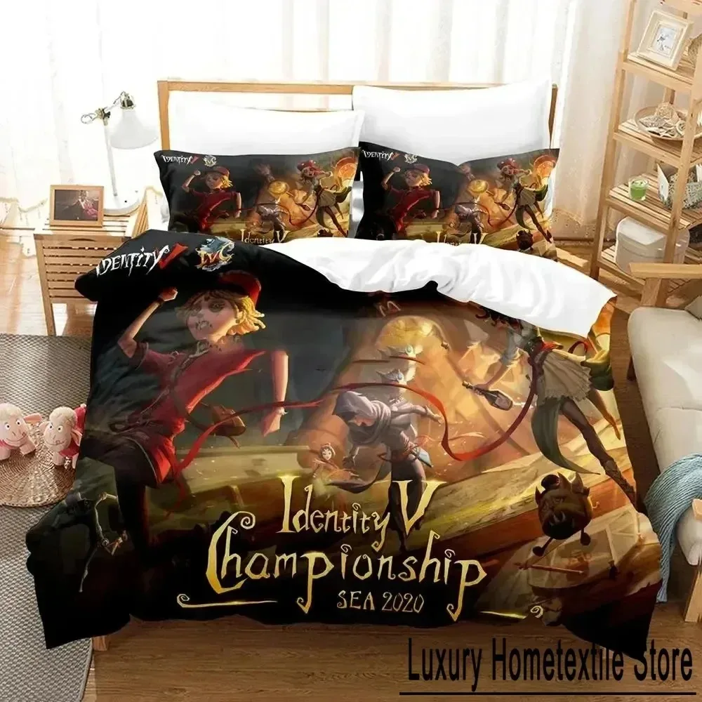 3d Anime Game Identity V Bedding Set Duvet Cover Bed Set Quilt Cover Pillowcase Comforter king Queen Size Boys Adult Bedding Set