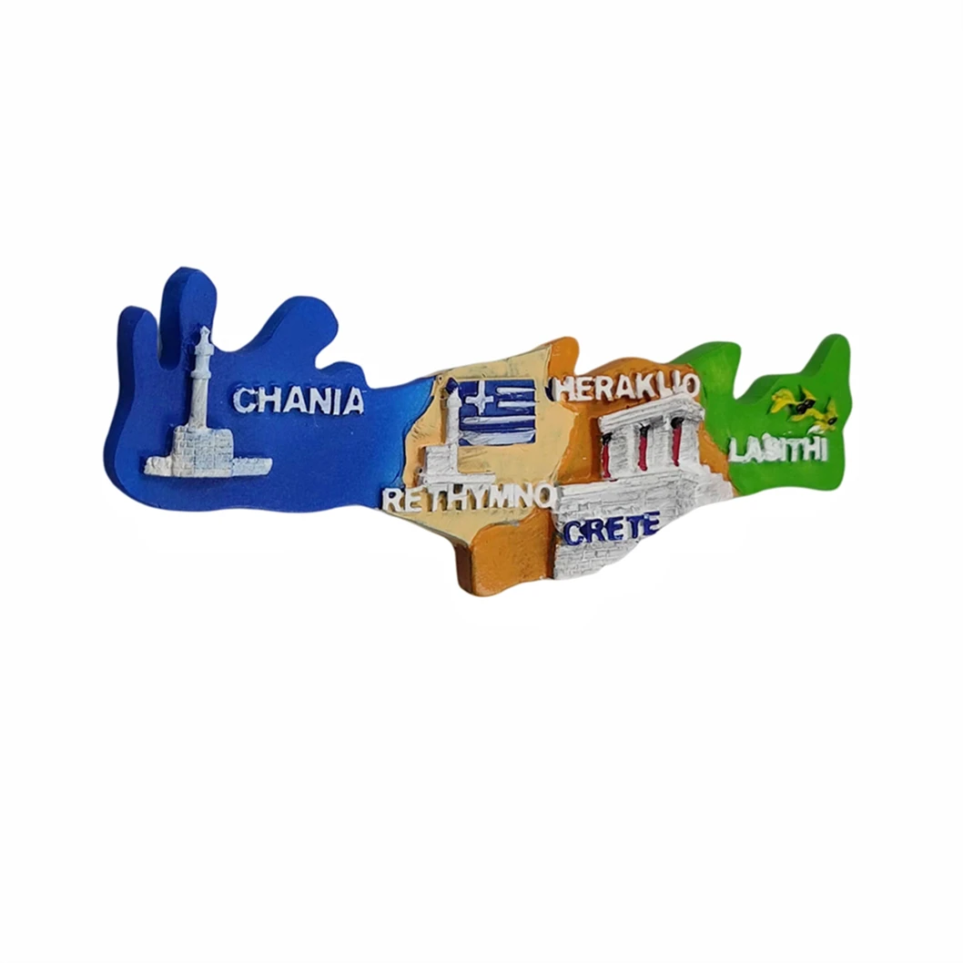 مغناطيس ثلاجة يوناني ثلاثي الأبعاد ، هدية تذكارية ، راتنج ، صناعة يدوية ، ثلاجة ، مجموعة ديكورات للمنزل والمطبخ