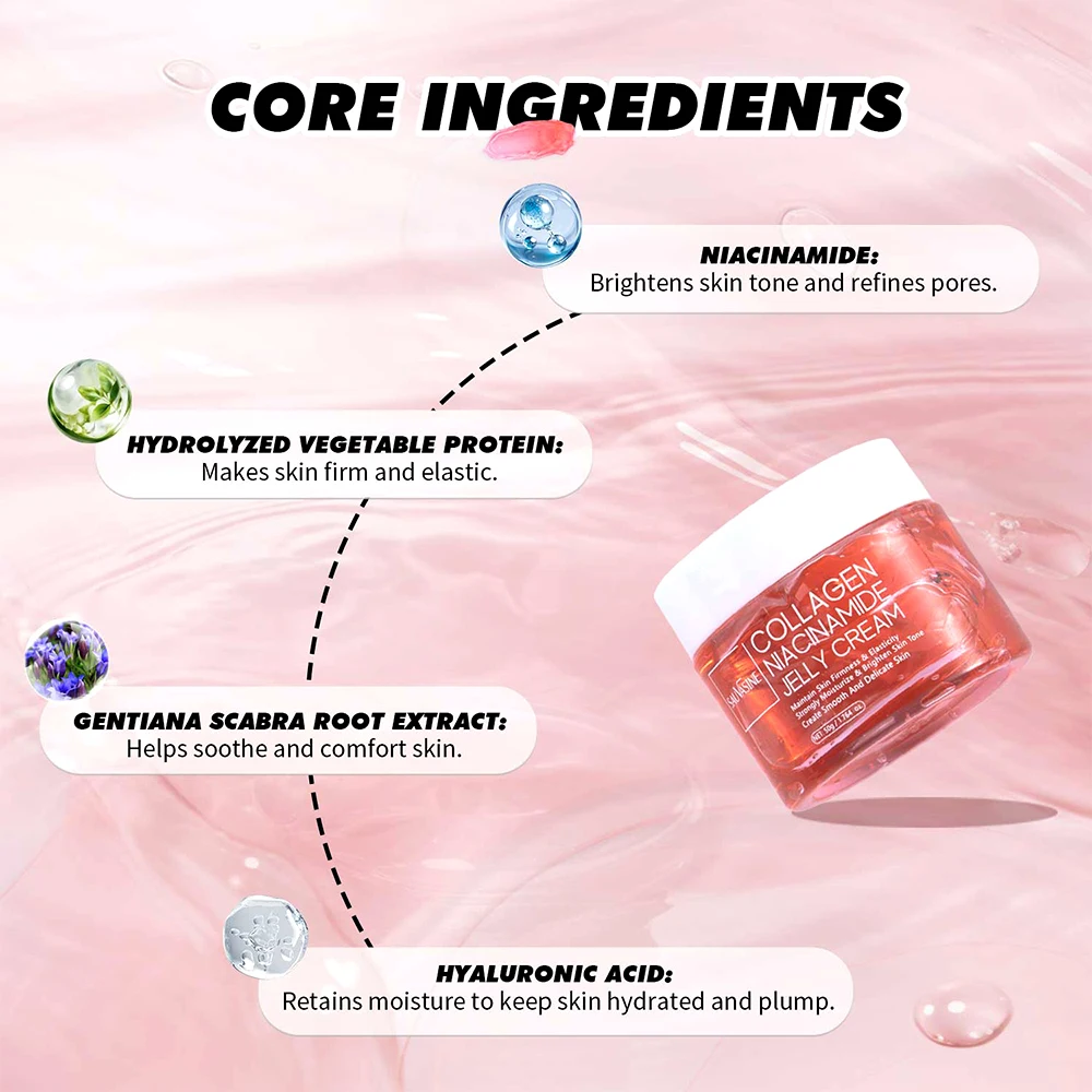 75ml Collagen Peel-off Face Mask Night Wrapping Mask + 50g Collagen Jelly Cream Firming Skin Moisturizing Facial Masks Cream