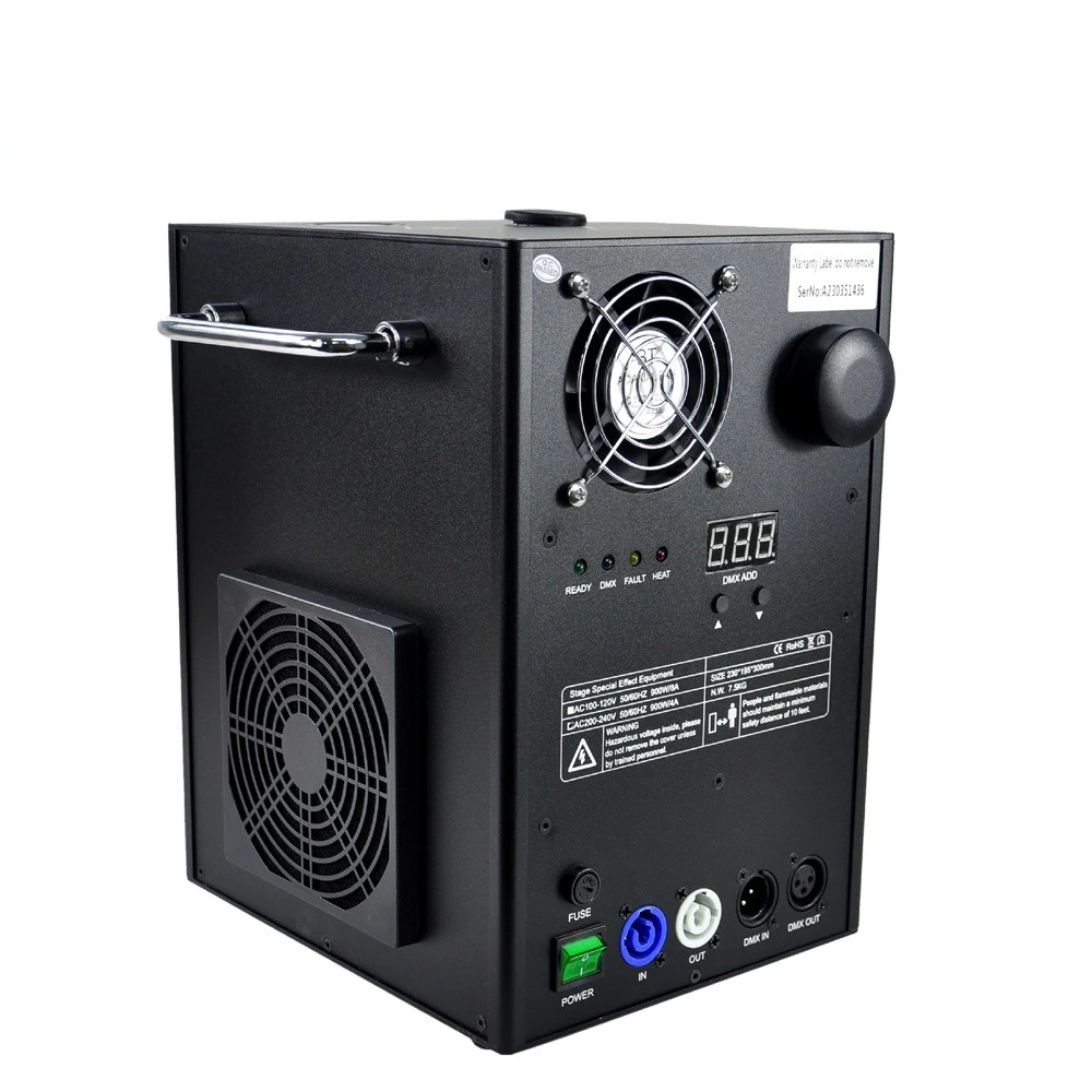 

Мощная установка для холодных искр 900 Вт с вертикальным выбросом – корпус из алюминиевого сплава, функция очистки, DMX-управление для мероприятий