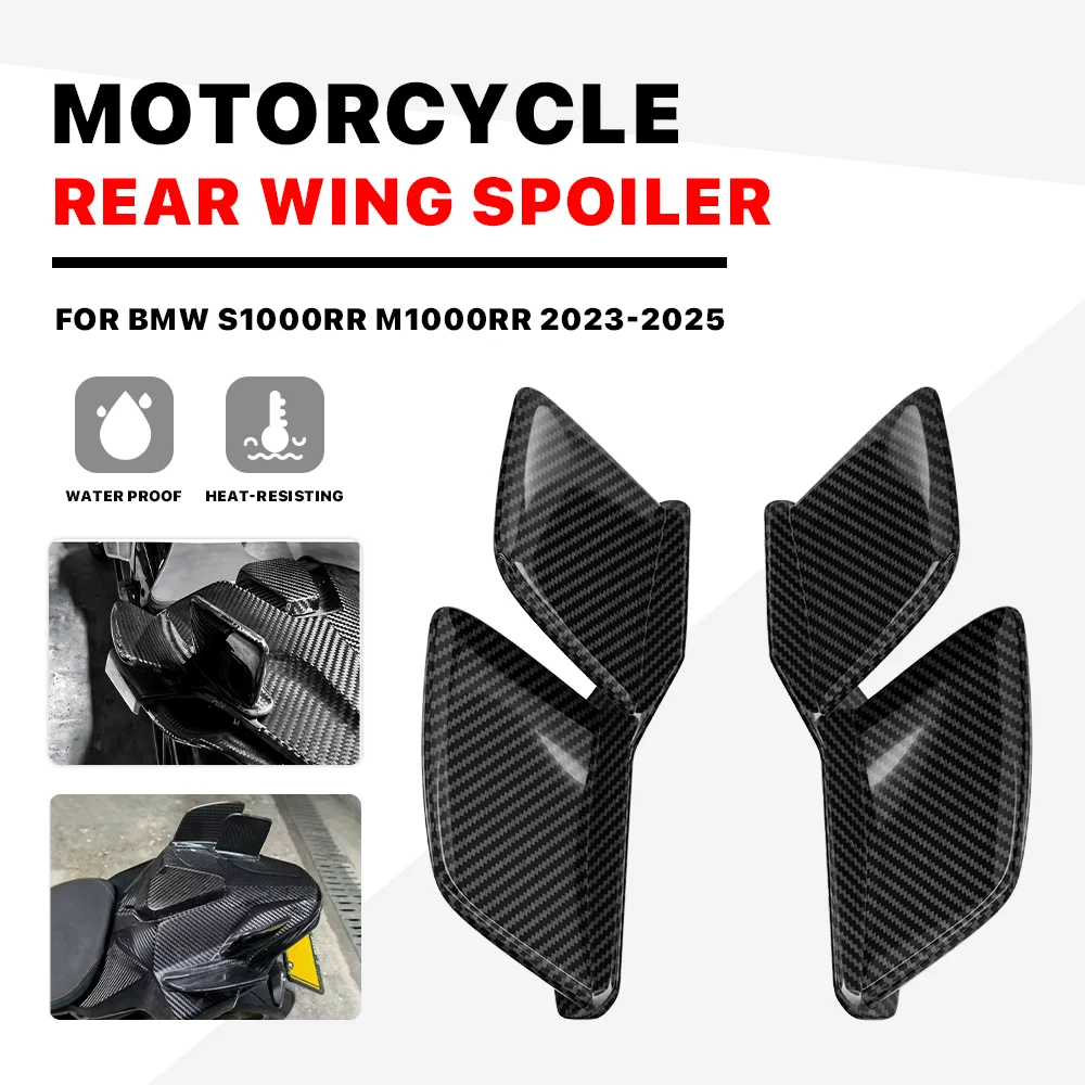 

Motorcycle Fairing Fixed Wing rear Wings Carbon For BMW S1000RR M1000RR S1000 RR 2023 2024 2025 tail Winglet Spoiler Aerodynamic