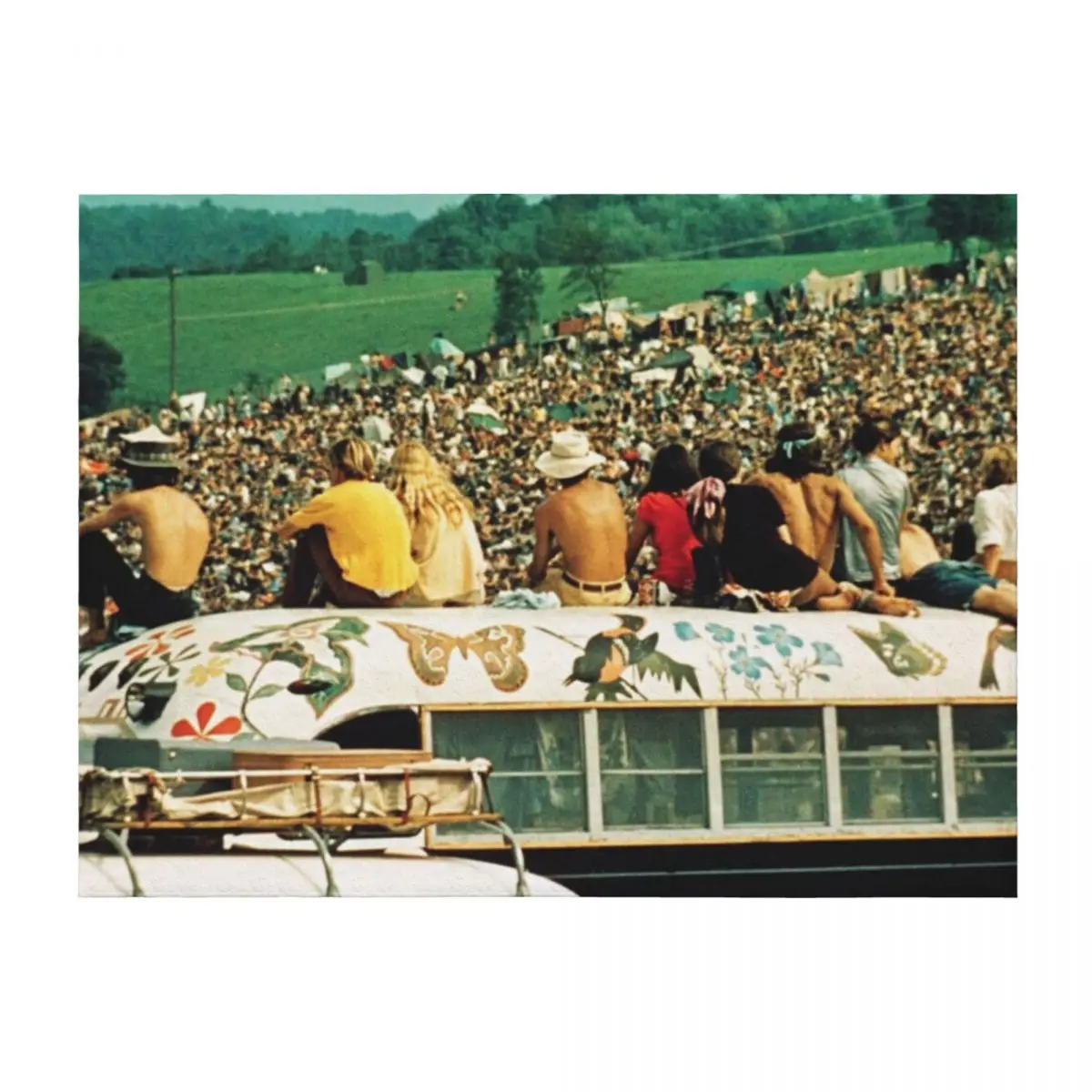 

Trip To Woodstock Throw Blanket heavy to sleep warm for winter Kid'S Blankets For Baby Blankets