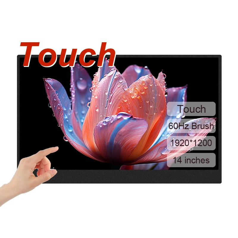 

LANLIPU 14/15.6/16inch Touch Portable Monitor Ultra-thin External Second Display for Laptop PC Cell Phone Switch Xbox PS4/5 Xbox