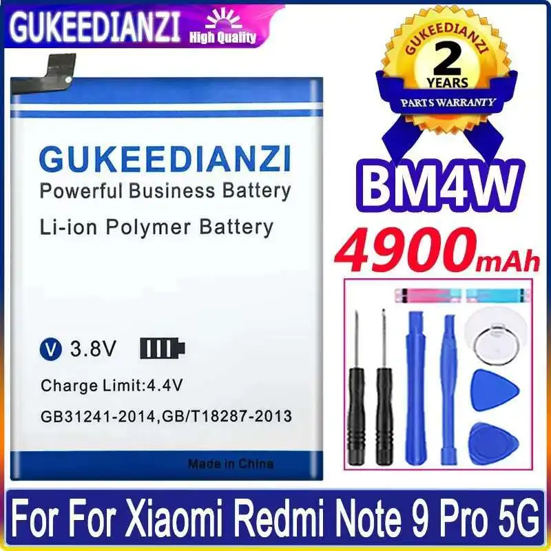 

BM4W Premium Replacement For Xiaomi MI 10T Lite 5G 4900Mah Mobile Phone Battery Reliable Power Supply