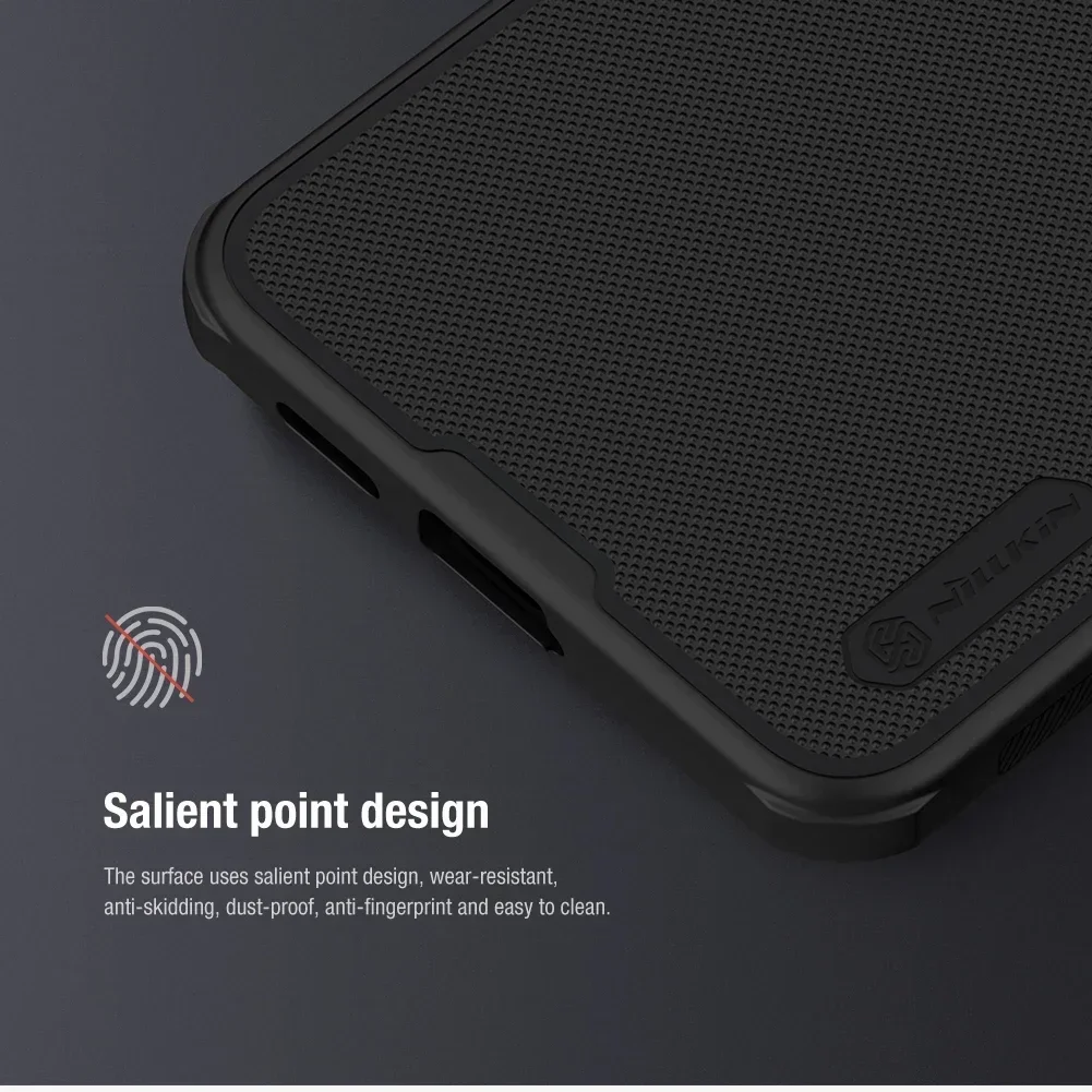 Nillkin super frosted Pro case for Samsung Galaxy S24 plus, Anti-Fingerprint, TPU, PC, protective back cover for Samsung S24+