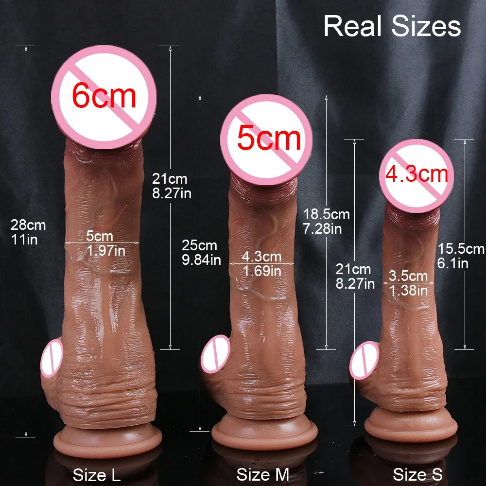 Realistic Dildo Soft Big Penis No Vibrator Suction Cup Anal Plug Adult Sex Toys For Women Strapon Vagina Member G-Spot Penetrate