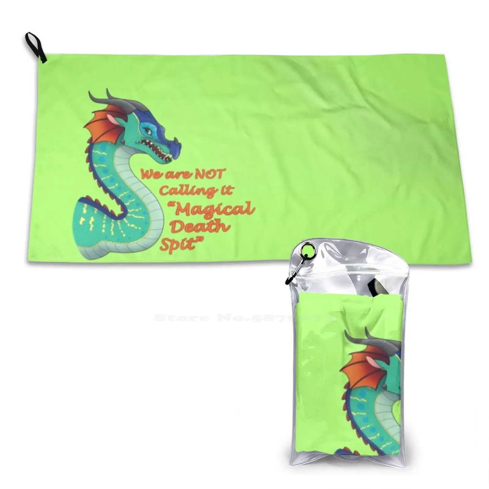 Glory Soft Towel Quick Dry Beach Towel Queen Glory Rainwing Dragon Green Dragon Blue Dragon Wings Of Fire Quote