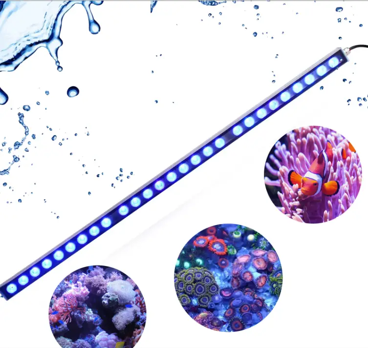 115cm Dimmable LED Aquarium Light, 108W Blue Spectrum for Reef Tanks