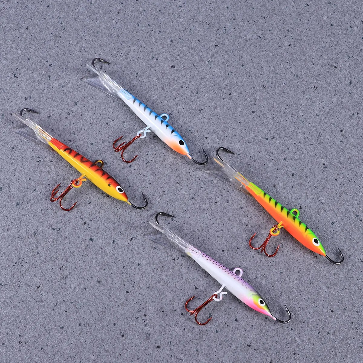 

4 Pc Fishing Lures Mini Metal Fake Bait Minnow Sea Artificial Bass Baits Lures. Pike
