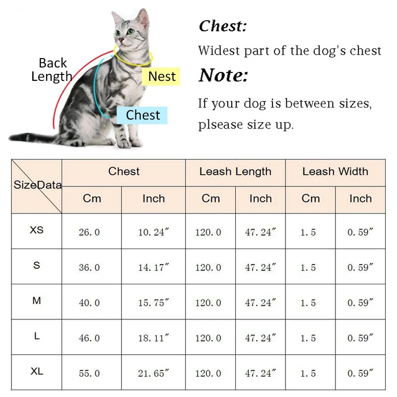 Adjustable Cat Puppy Harness and Leash Sets Mesh Breathable Pet Vest Harnesses for Cats Small Dogs Kitten chats gatos accesorios