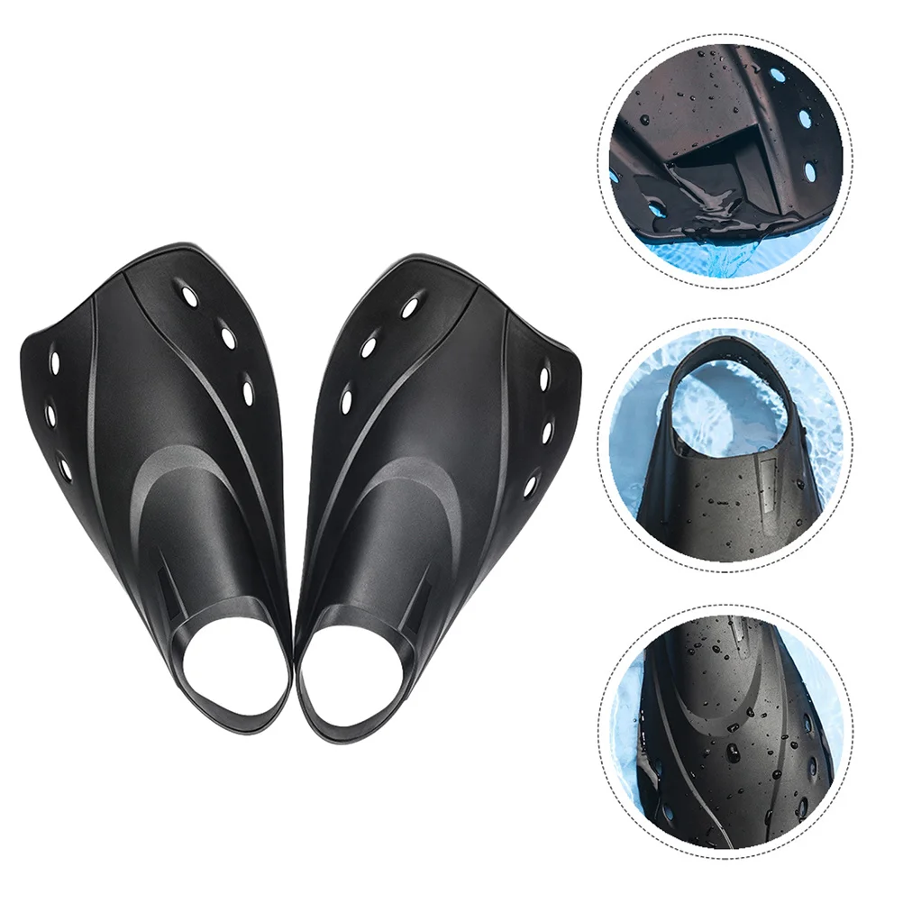 

1Pair Adjustable Short Swimming Training Fins Lightweight Snorkeling Flippers for Adults Diving Flipper