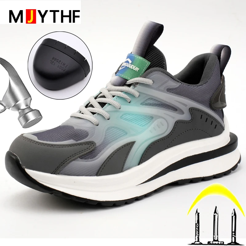 2025 Autumn Winter Shoes Security Boots Anti Smashing Anti Piercing Work Sneakers Safety Shoes Men Platform Protective Footwear