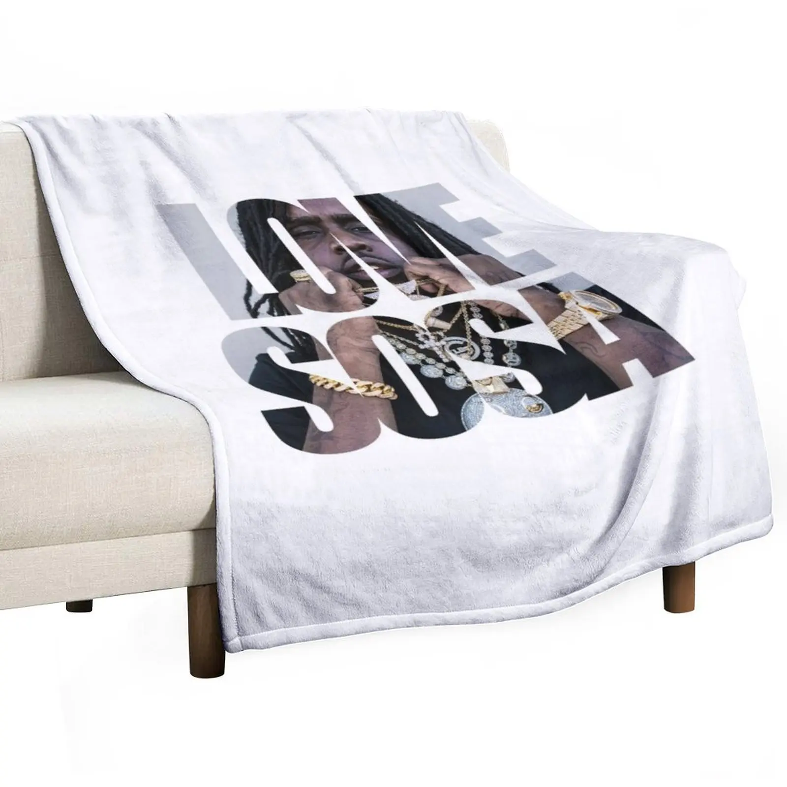 LOVE SOSA Chief Keef Logo Design Throw Blanket Heavy Nap Blankets