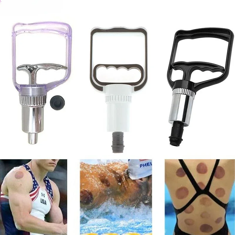 

Chinese Medical Vacuum Cupping Air Gun Suction Pump Therapy Cups Back Arm Massage Aids Body Cupping Air Extraction Accessories