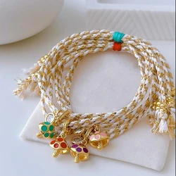 KKBEAD Mushroom Charm Bracelet for Friend Classmate Gift Handmade Braided Bracelets for Women Girl Jewelry