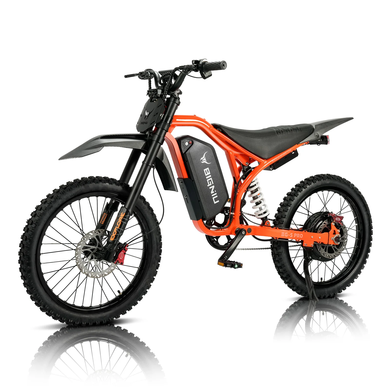 BIGNIU BG-SP 3000W Electric Bike for Adults, 60V Battery, Full Suspension High Performance E-Bike with Hydraulic Disc Brakes