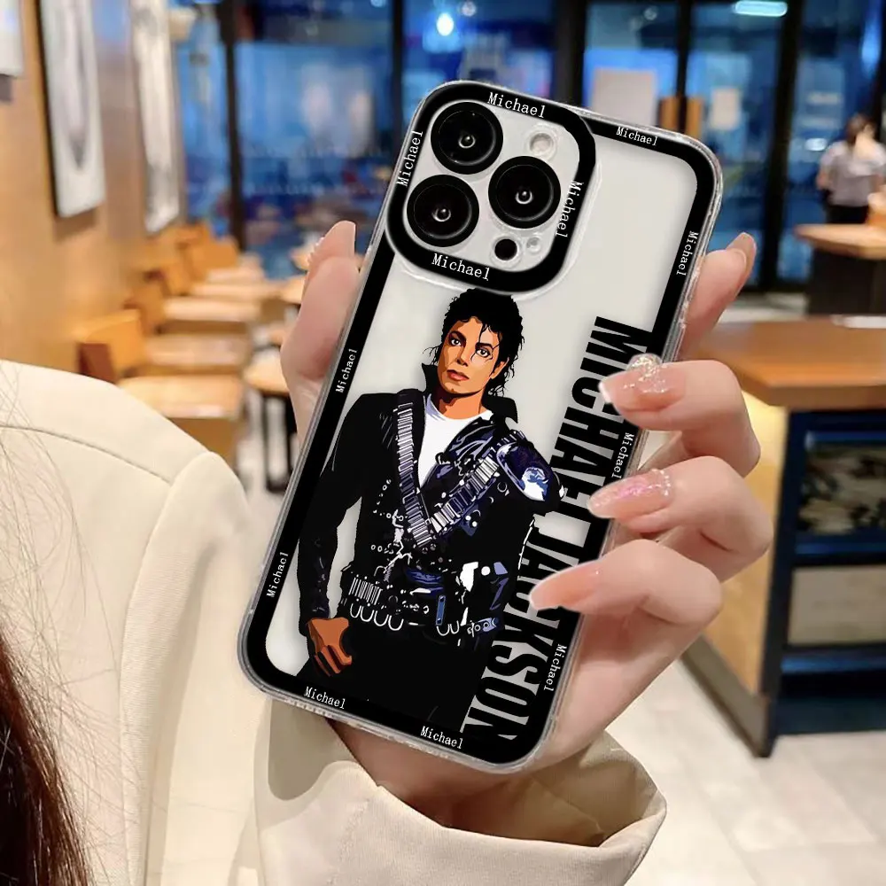 Singer M-Michael J-Jackson Handyhülle für iPhone 17 16 15 11 12 14 13 Pro Max Mini XS X XR 7 Plus 17E Stoßfeste Silikonhülle – Detail 3