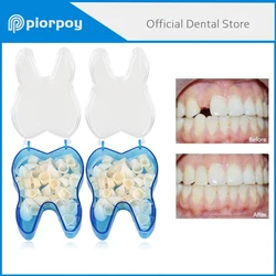 PIORPOY 50/70 sztuk forniry do zębów dentystycznych tymczasowy zestaw koron wybielanie żywica molowy przednia tymczasowa korona porcelanowe narzędzia stomatologiczne