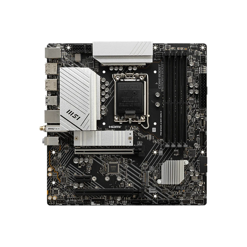 اللوحة الأم MSI PRO B760M-A DDR4-II Intel B760 لـ DDR4 128GB PCI-E 4.0 SATA3.0 M.2 Micro-ATX للألعاب ومحطة العمل #4