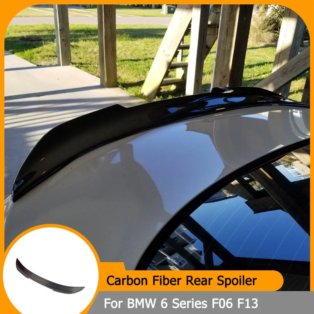 

Карбоновый спойлер на крышку багажника для BMW 6 серии F06 F13 M Sport M6 2012-2018. Спойлер на заднюю дверь багажника. Не подходит для F12.