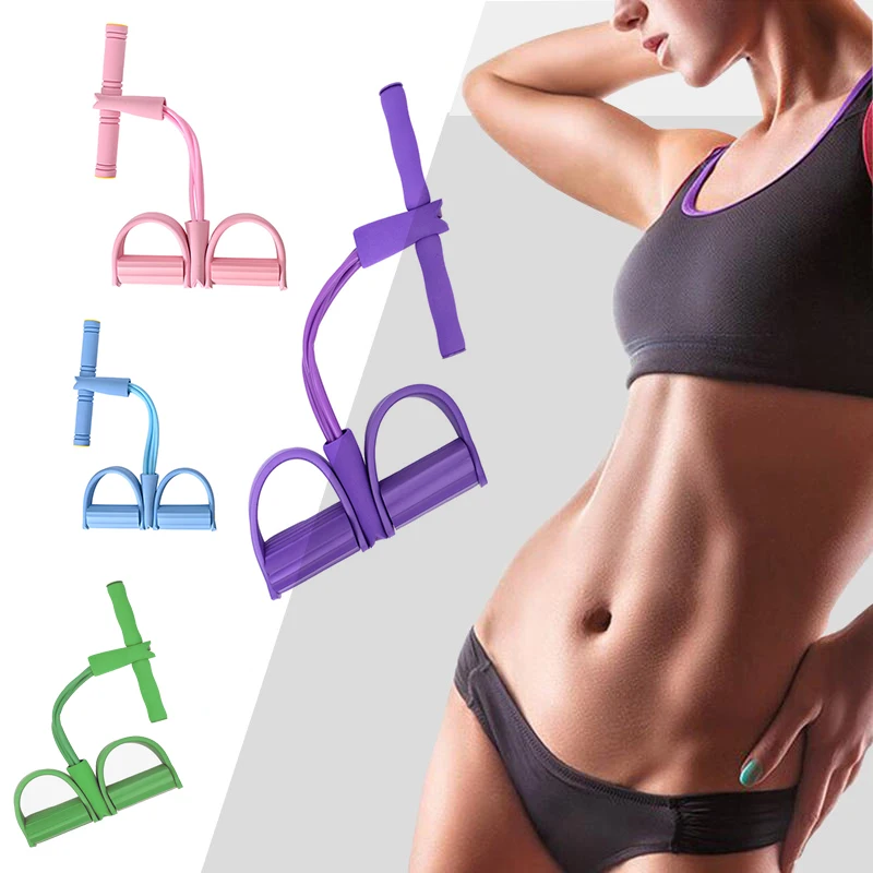 Sport  Pedal Puller Fitness  Elastic Band Gym Resistance Bands Home Gym Sit-ups Slim Belly TPE Tension Belt Gym Accessories