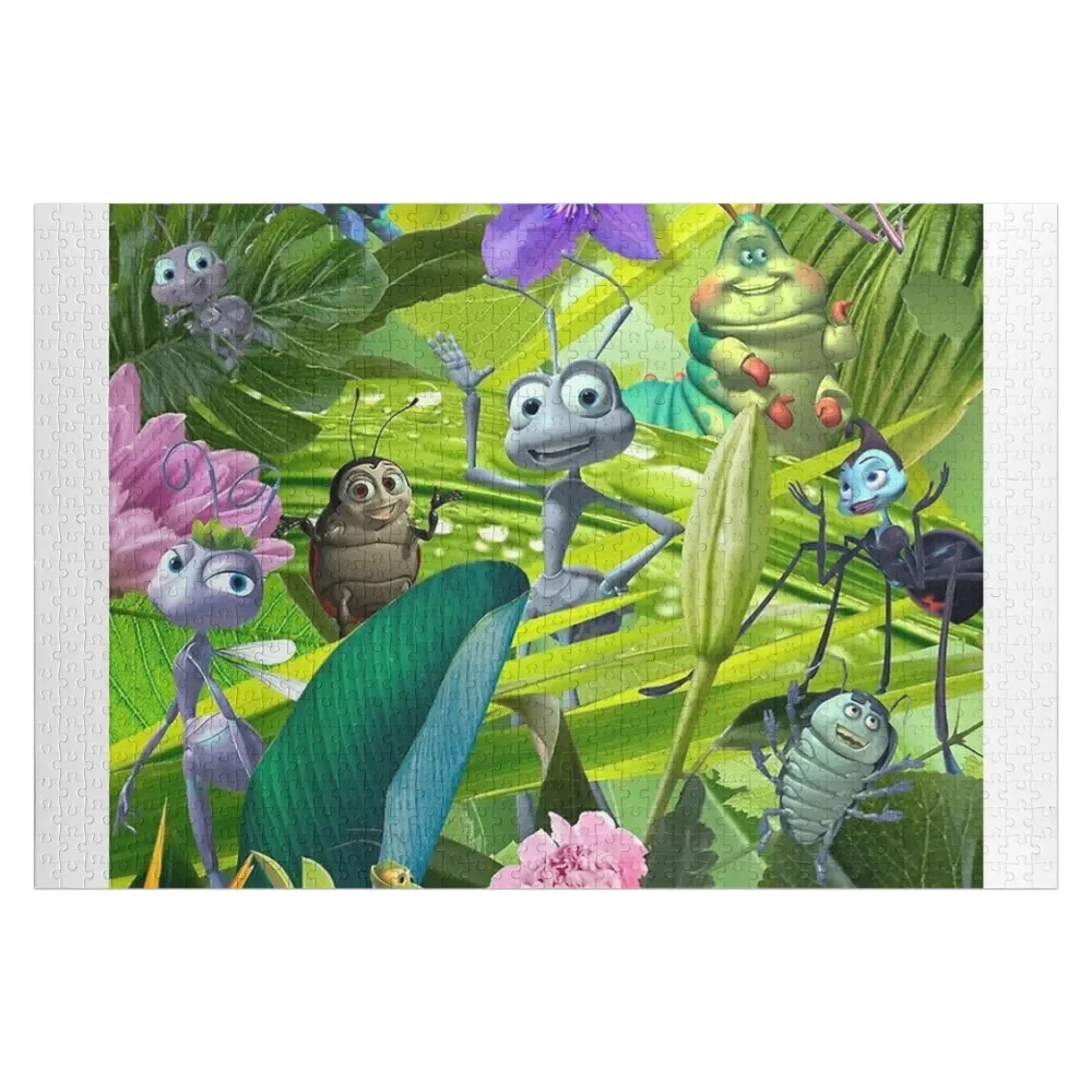 Puzzle en bois avec photo personnalisée pour enfants, jeu personnalisé avec nom, A Bugs Life