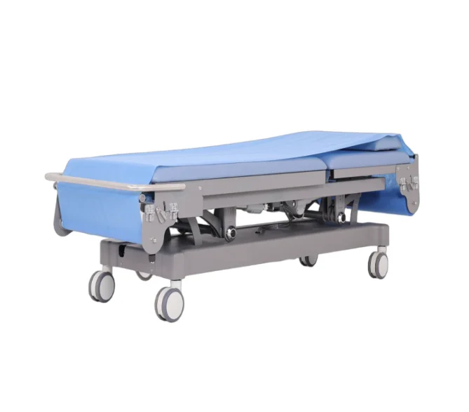Electric Multi-functional Universal Medical Examination Bed Adjustable Height And Inclination Made Of Stainless Steel