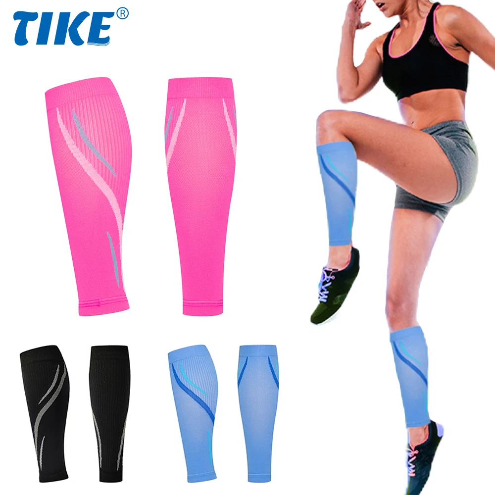 

TIKE 1 Pair Calf Compression Sleeve Men and Women - 20-30mmHg Shin Splint Compression Socks Sleeve Recover Varicose Veins New