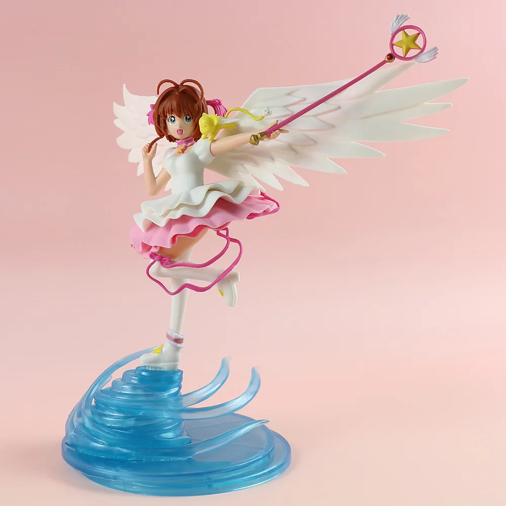 Anime Card Captor Figure KINOMOTO SAKURA Model Toy Gift Collection Action Figure 23CM PVC Sakura Card Chapter Collect Gifts