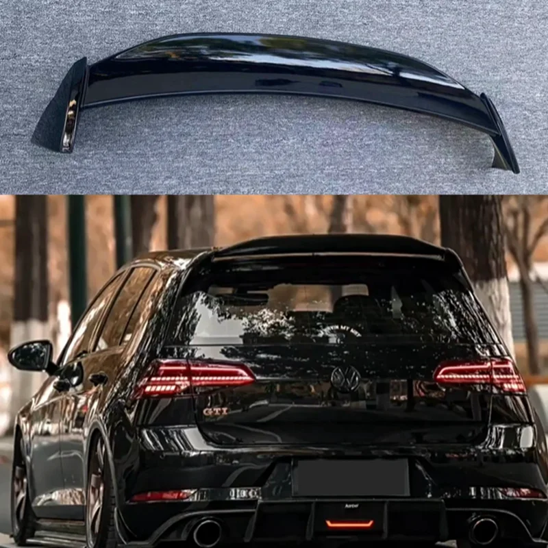 For Volkswagen Aspec Ppv400 Golf 7 MK7 7.5 GTI/R 2014-2019 ABS Plastic Rear Spoiler Wing Trunk Lid Cover Car Styling