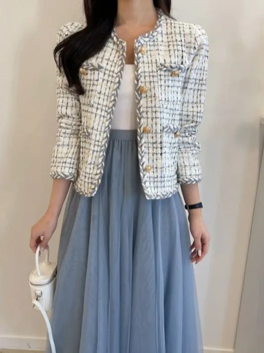 

Элегантный цветочный кружевной кардиган Ele Chic в корейском стиле, свободного кроя, с пуговицами, из хлопка, для женщин, весенняя верхняя одежда