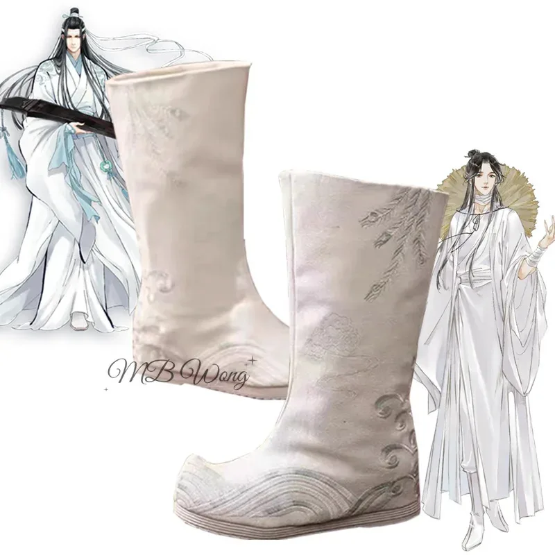 Heaven Official Blessing Xie Lian Mo Dao Zu Sshi Lan Wangji Cosplay Shoes Boot HanFu Role Play Ancient Halloween Carnival Party