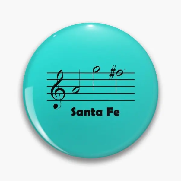 Newsies Santa Fe Musical Notes With Text  Soft Button Pin Creative Women Brooch Lapel Pin Cartoon Decor Cute Badge Hat Jewelry