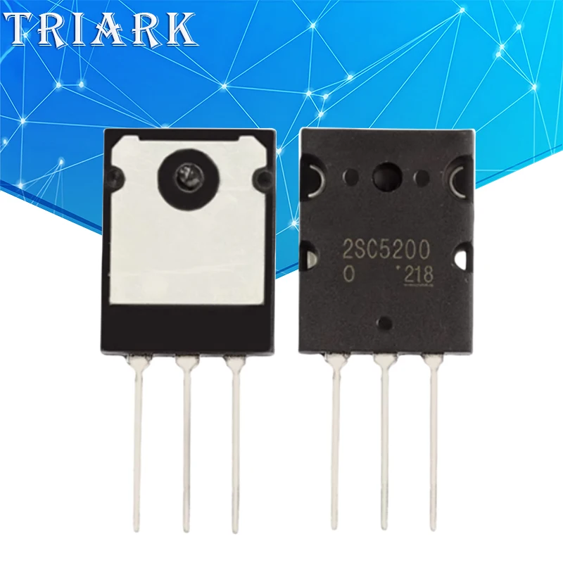 Transistor 2SC5200 2SA1943 TO-3P C5200 A1943 TO3PL (2SC5200 + 2SA1943), 5/10 paires chacune