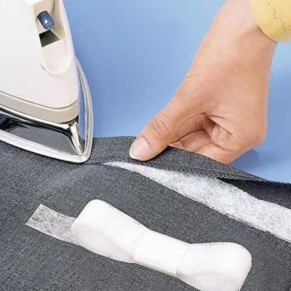 New 60M Interlining Adhesive Tape Non-woven DIY Clothes Ironing Hem Tapes Double-sided Sewing Tool for Shorten Repair Pants