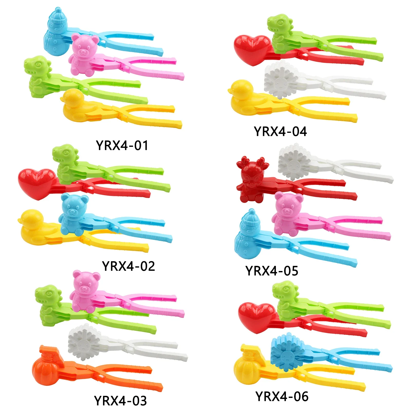 أدوات صانع كرة الثلج متعددة الأشكال للأطفال ، أداة سرقة الكرتون ، رمي كرة الثلج ، التطور الفكري ، الألعاب الرياضية