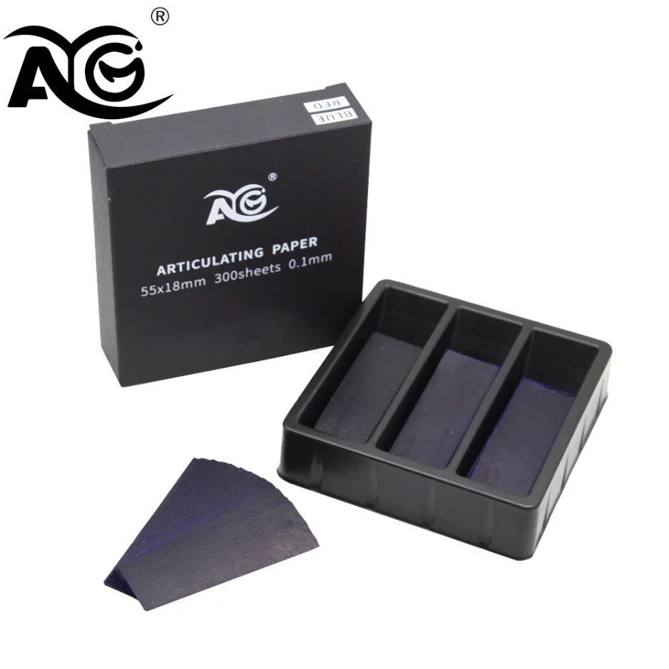 AG 300 PZ Dentale 55*18mm Blu/Rosso Strisce di Carta Articolazione Odontoiatria Orale Sbiancamento Dei Denti Materiale 55*18mm Strumenti Dentali