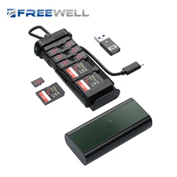 Freewell tragbarer duo reader ultimate sd tf und micro sd kartenleser & halter für profession elle fotografen und video graphen