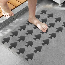 10PCS Small Gray Fish  Non Slip Bathtub Stickers