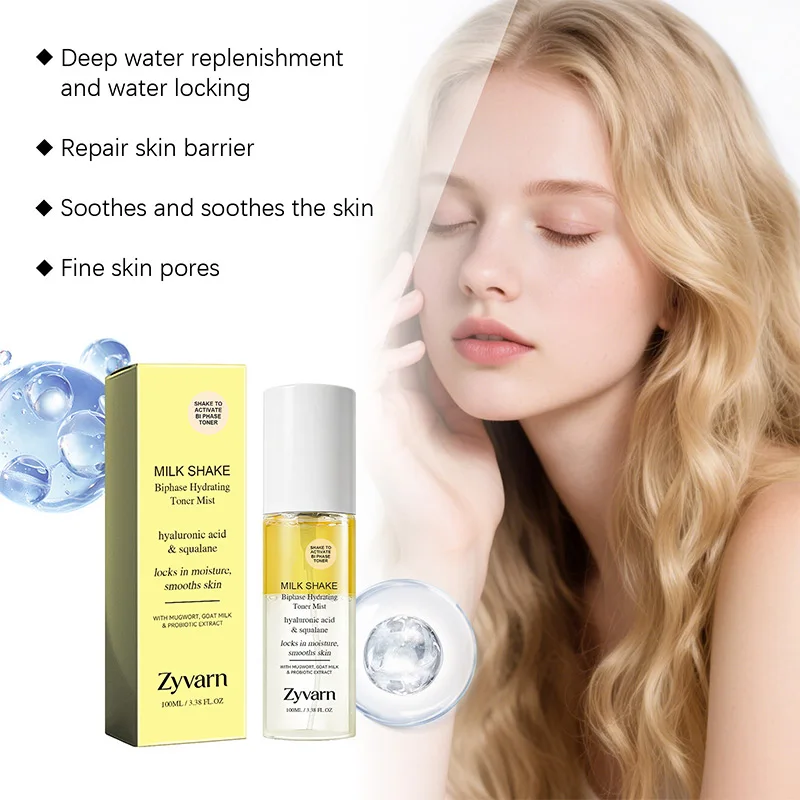 

Refreshing Double-layer Toner Spray Moisturizing Facial Spray Gently Care Moisturize Facial Skin Fresh Shiny Brighten The Skin