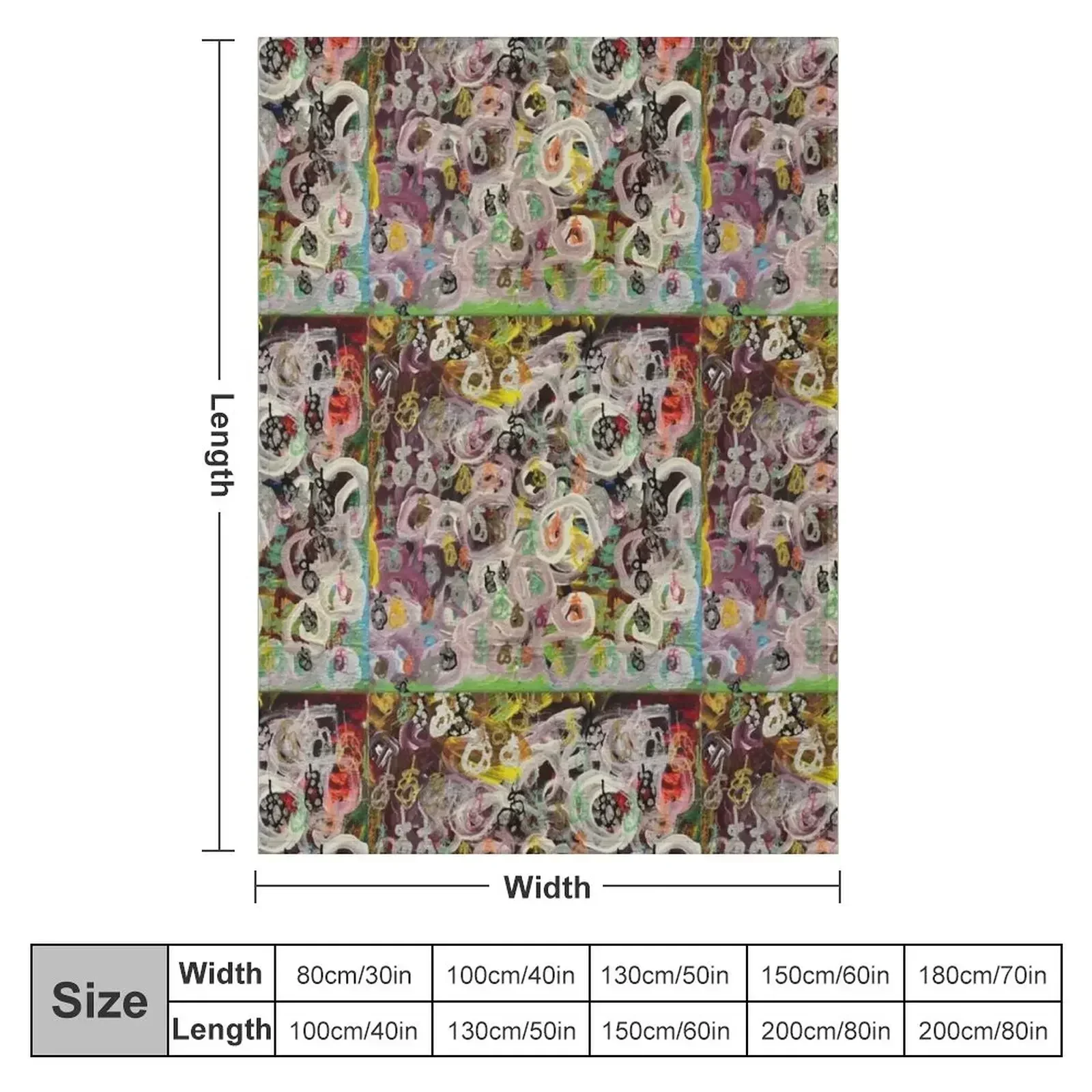 Collaboration by Emily M. and Linda M. Throw Blanket Decorative Throw warm for winter Thermal Heavy decorative Blankets