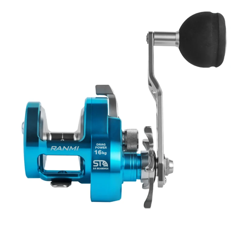 

RYOBI All-Metal Drum Reel 5.1:1 Speed Ratio 8+1BB With 16kg Max Unloading Force For Sea And River Boat Fishing