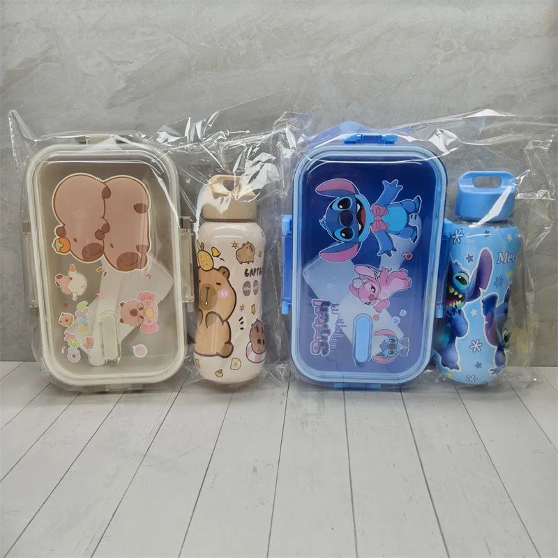 

Lunch box kettle combination Capibara bento box with soup spoon crisper