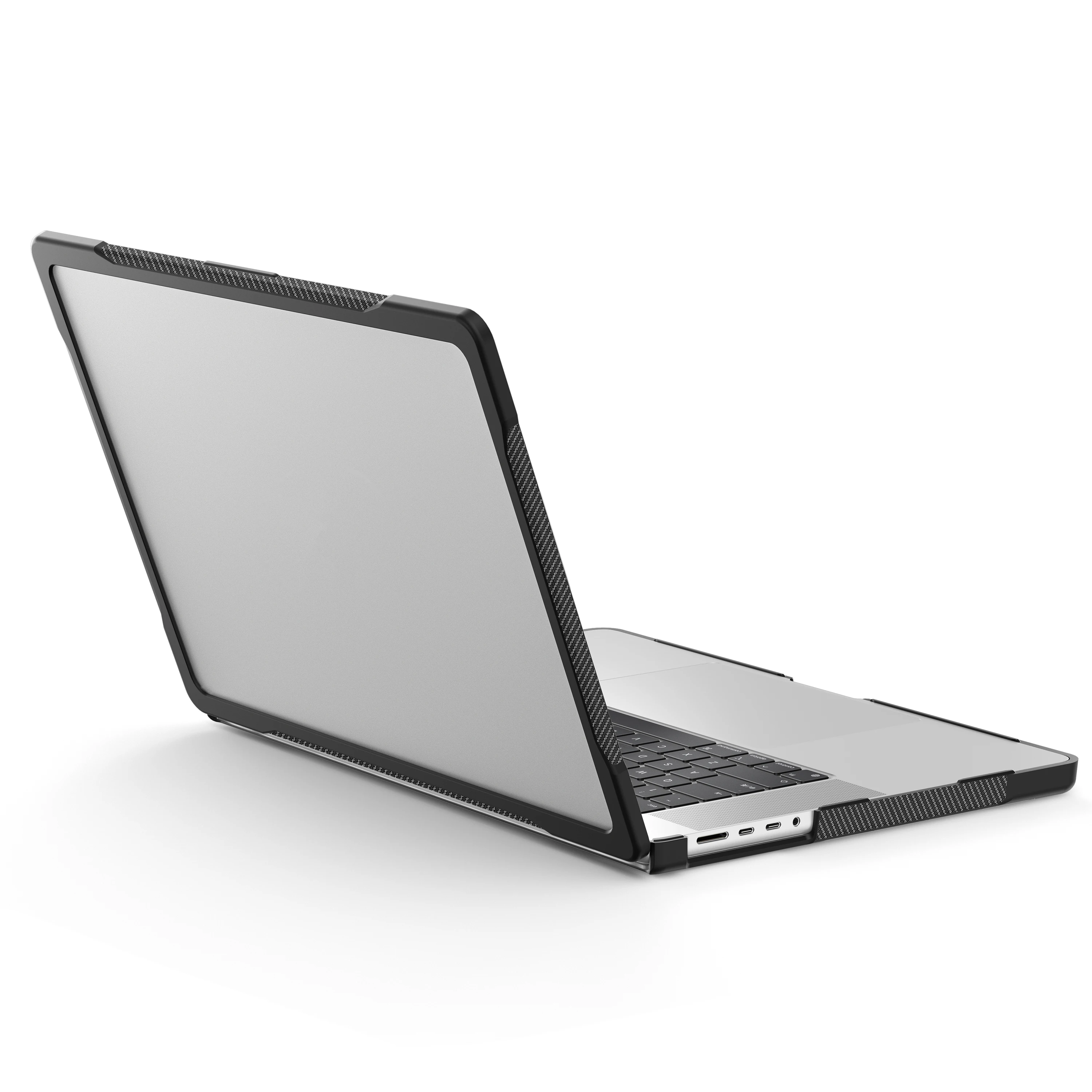 Soft Edge TPU PC Hybrid Semi-Transparent Protective Case for MacBook Pro 16 Inch M5 Pro 2026 A3428