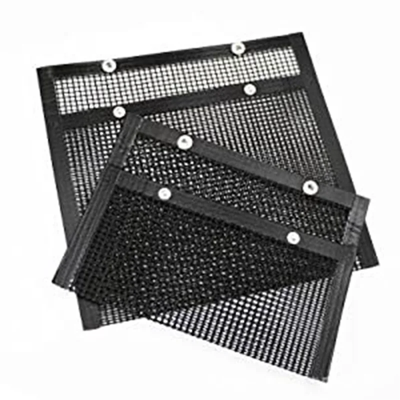 

2025 Trend1pcs BBQ Mesh Grill Bags Reusable Grilling Pouches For Barbeque, Fish -Suitable For Charcoal, Electric Grills Easy To