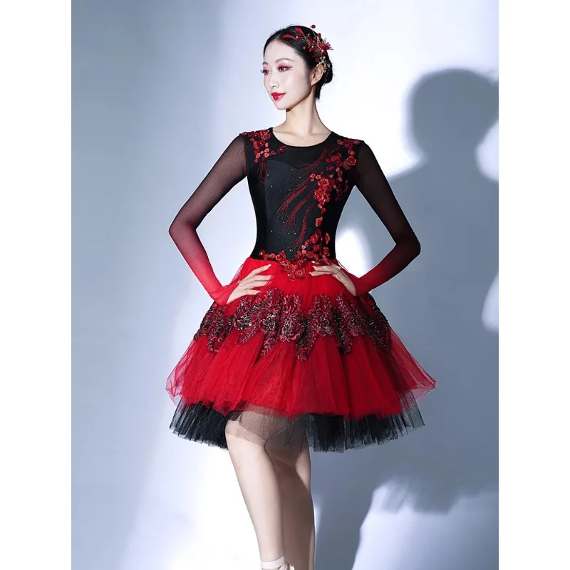 

Костюмы для драмы по индивидуальному заказу, испанские балетные платья, опера, открытие для сцены, танцевальная современная танцевальная одежда, женская одежда