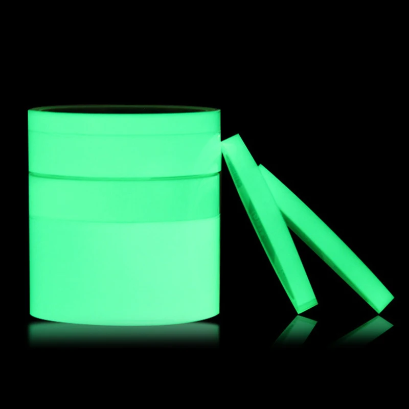 เทปเรืองแสงสีเขียวกันน้ำ20มม. * 5ม. ใช้ทำเครื่องหมายทางเดินบันไดปาร์ตี้สำหรับห้องน้ำสติกเกอร์เรืองแสง PVC แบบ DIY สำหรับกลางคืน