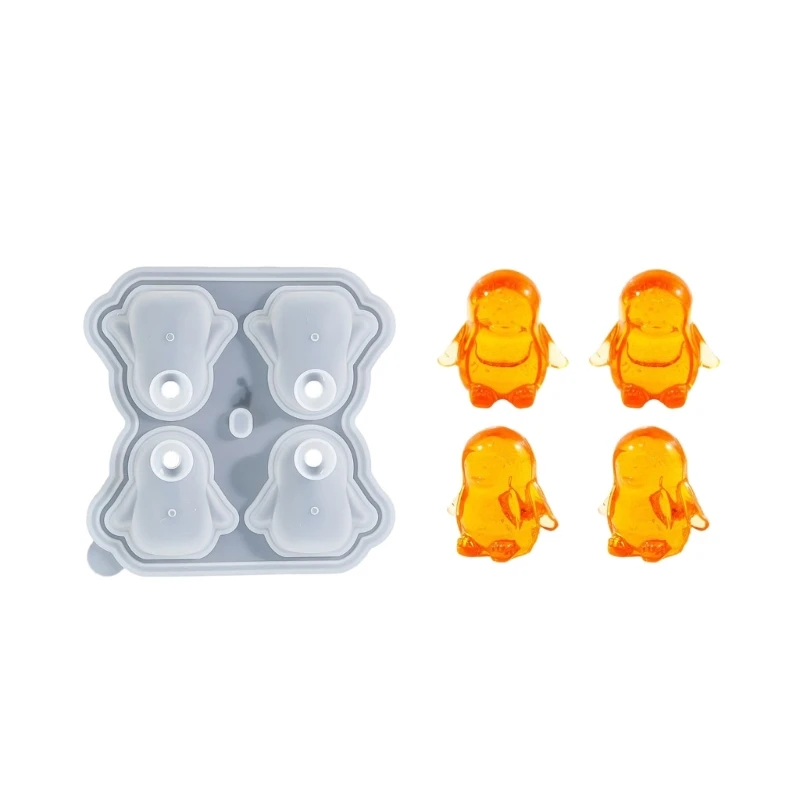 Fun Penguins Silicone Ice Tray Set for Whiskey Lovers and Party Enthusiasts